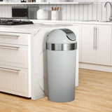 Kitchen Trash Cans | color: Grey-Nickel