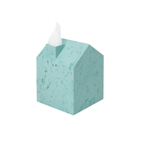 Tissue Box Cover & Trays | color: Ocean Blue