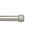 Single Curtain Rods | color: Nickel-Steel | size: 36-66" (91-168 cm) | diameter: 1" (2.5 cm)