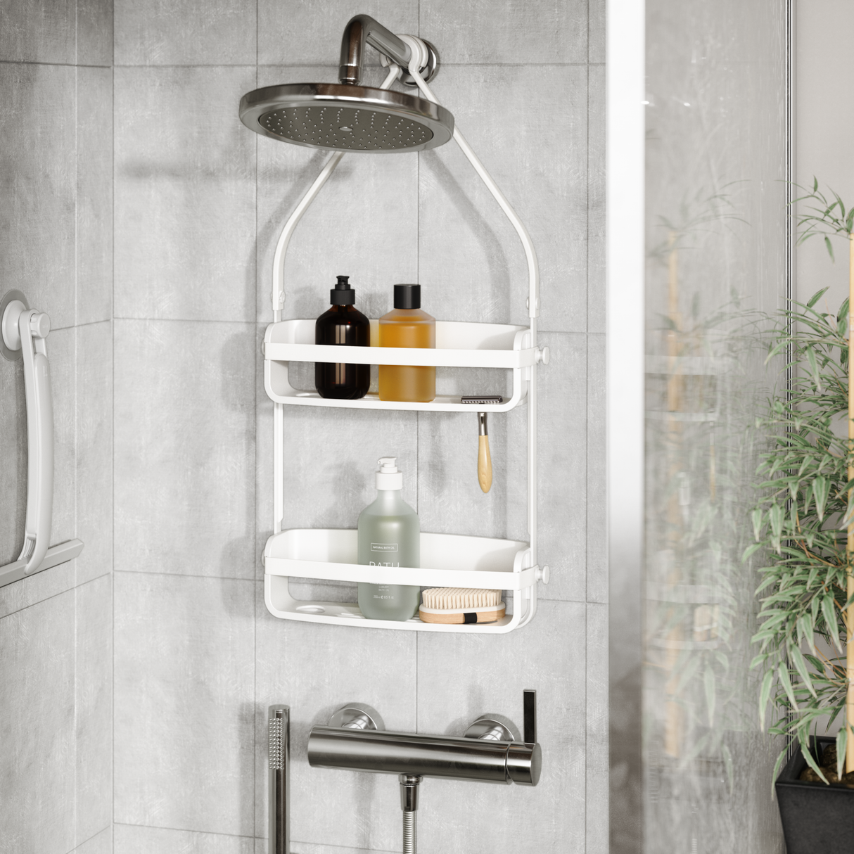 Shower Caddy | color: White | Hover