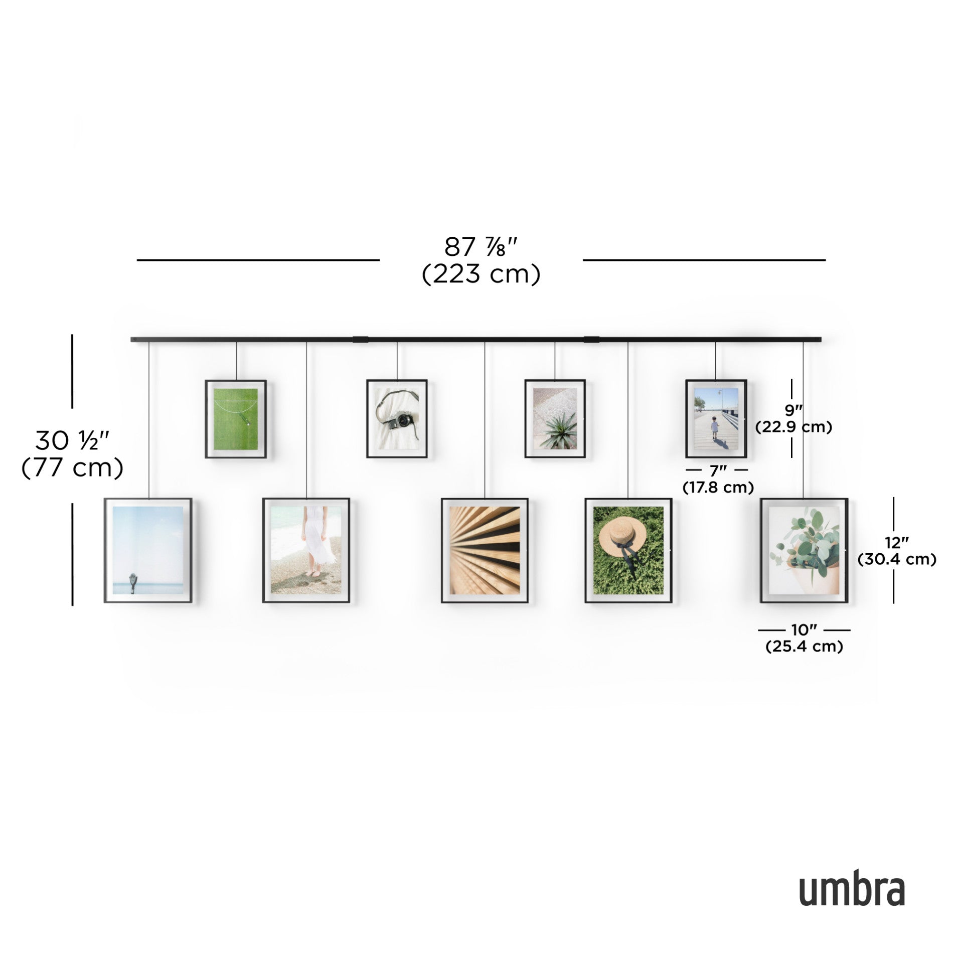 umbra 写真飾り Create a Modern Gallery Wall with Exhibit Photo Display | Umbra