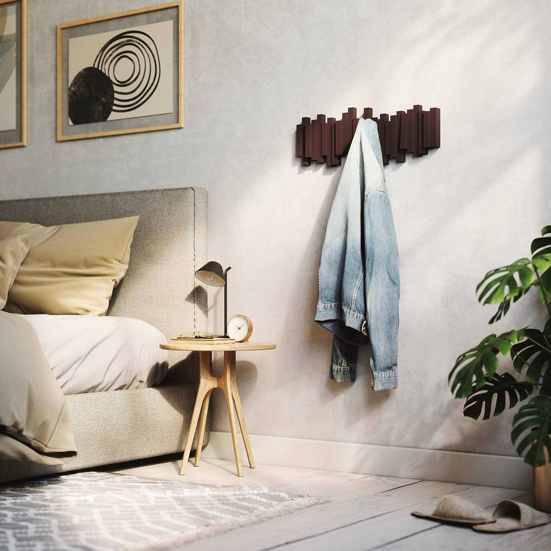 Lumen et Umbra コート Wall Mounted Coat Rack & Decorative Wall Hooks | Umbra
