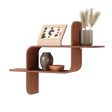 Shelves & Magazine Racks | color: Light-Walnut
