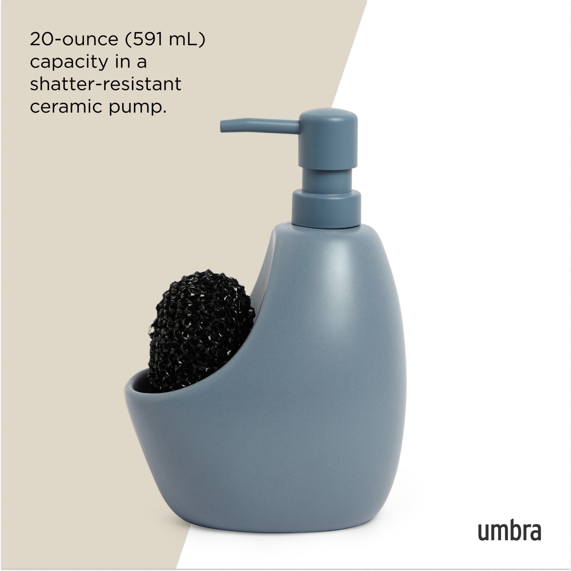 Umbra Joey Soap Pump and Scrubby Set - Thumbnail 4