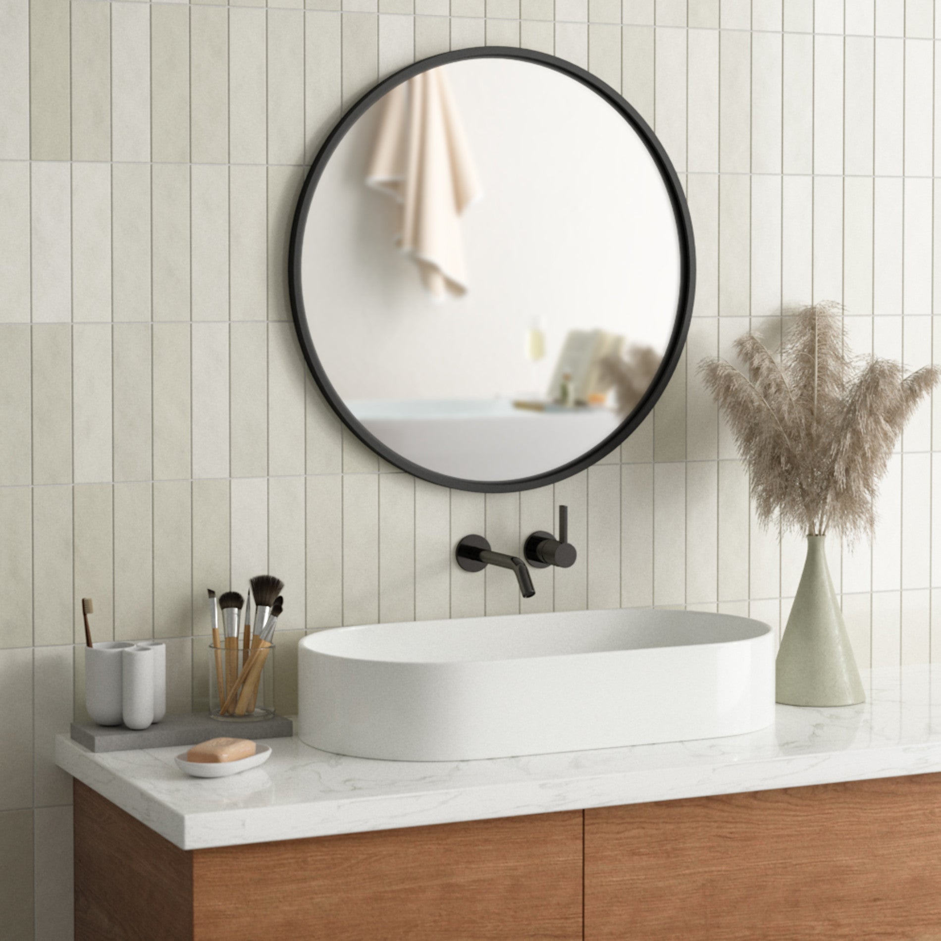 Hub Wall Mirror - Large Round & Modern Circular | Umbra