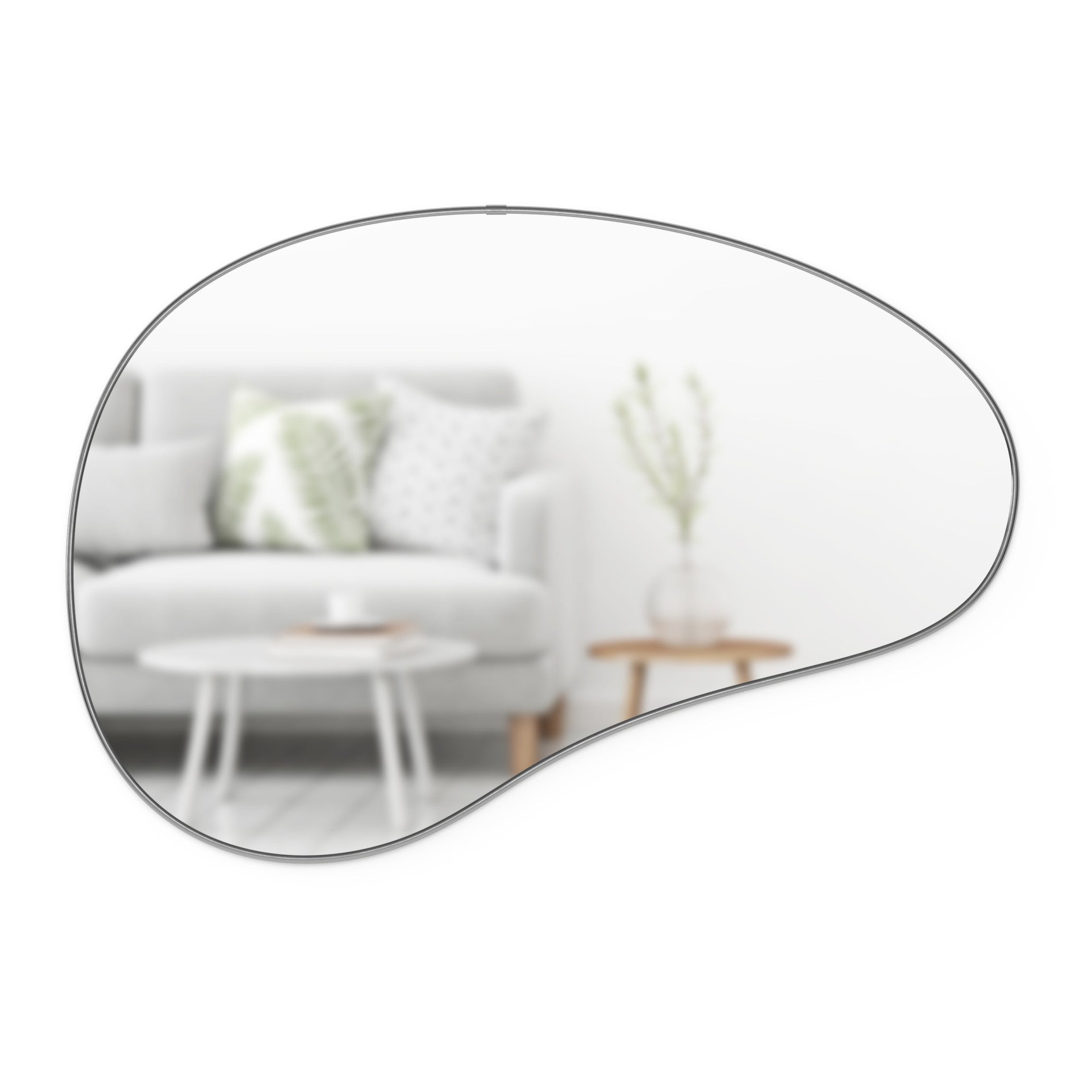 Modern Wall Mirror - Pebble | Organic Shaped Mirror by Umbra Modern Wall Mirror - Pebble | Organic Shaped Mirror by Umbra