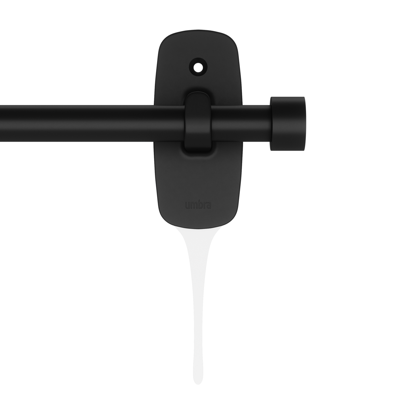 Single Curtain Rods | color: Matte-Black | size: 28-48" (72-122cm approx) | diameter: 5/8" (1.6cm approx)