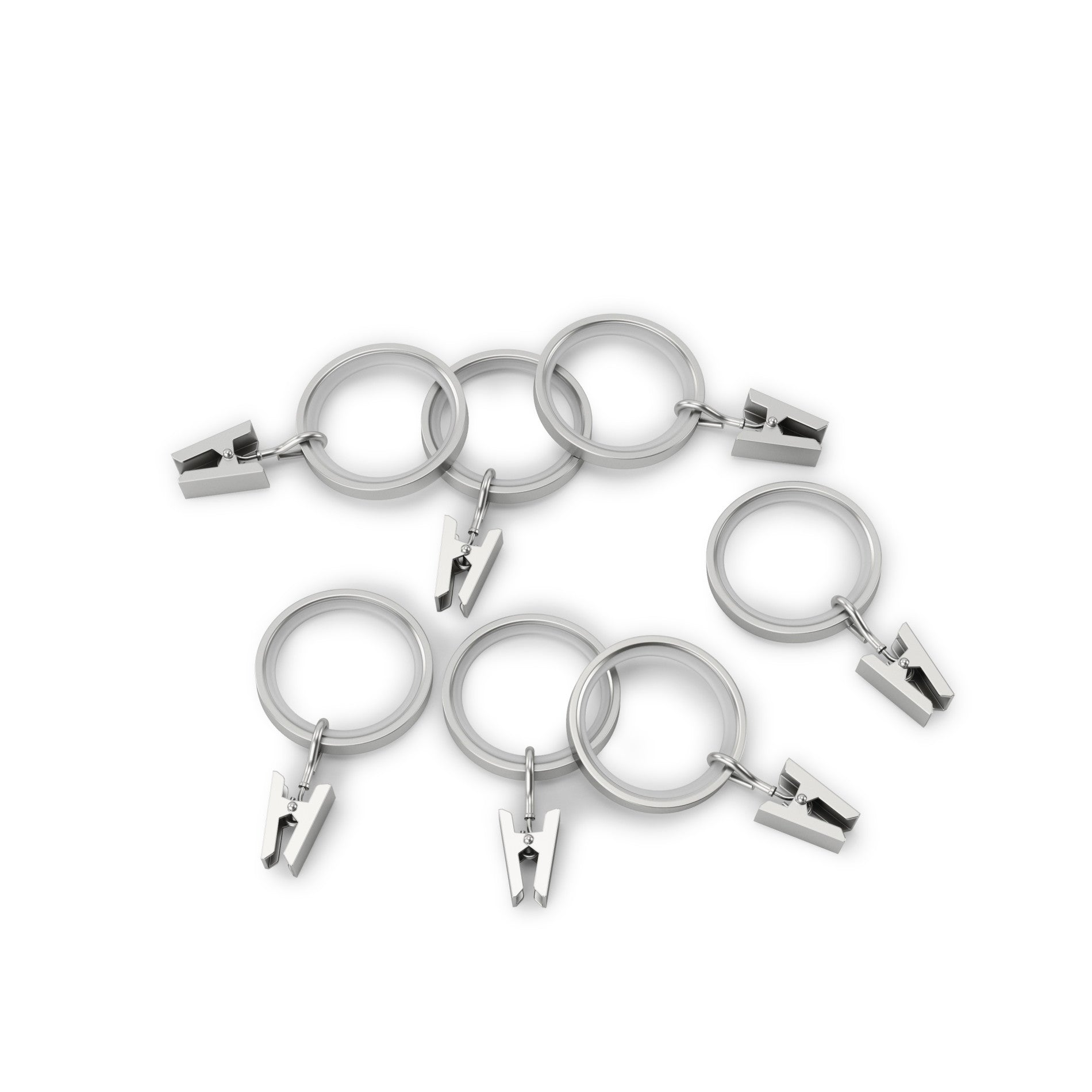 AUCHEN New Upgraded Set of 12 Shower Curtain Hooks,Stainless Steel Metal  Double Curtain Rings for Shower Rods Curtains-Premium 18/8 Stainless Steel-Double  Hooks with Easy Glide Rollers (Sliver) - Walmart.com