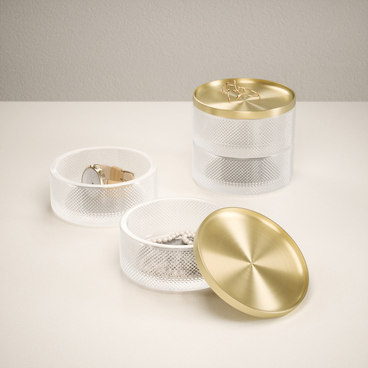 Jewelry Boxes | color: Brass
