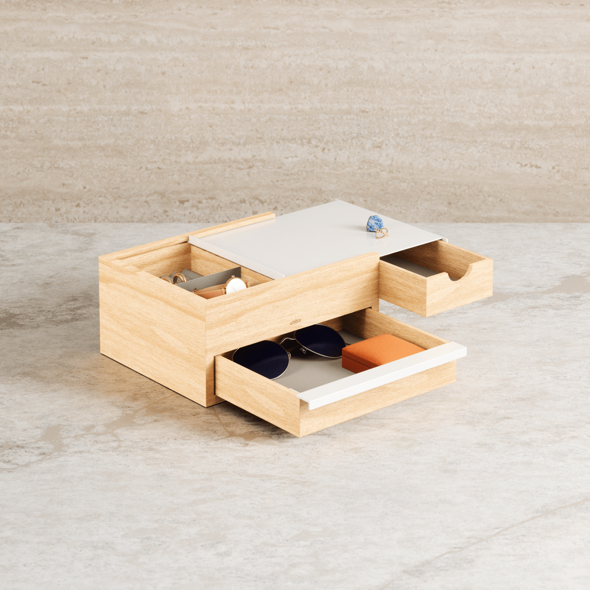 Stowit Storage Box - Black-Walnut Stowit Storage Box - Black-Walnut