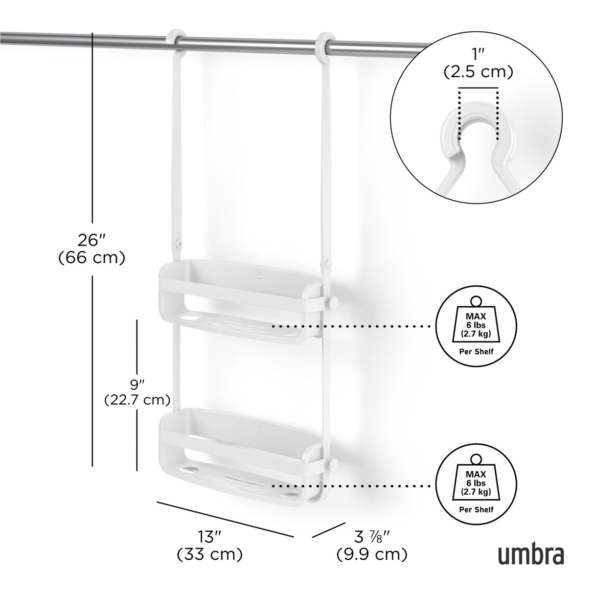Shower Caddy | color: White