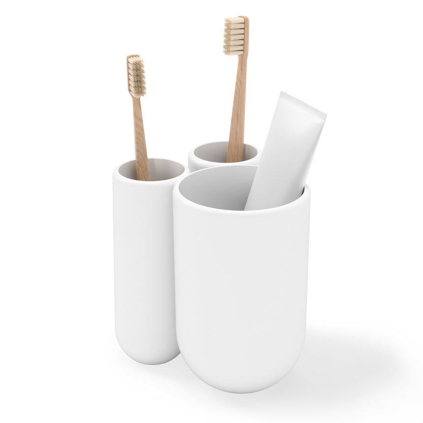 Tumblers & Toothbrush Holders | color: White