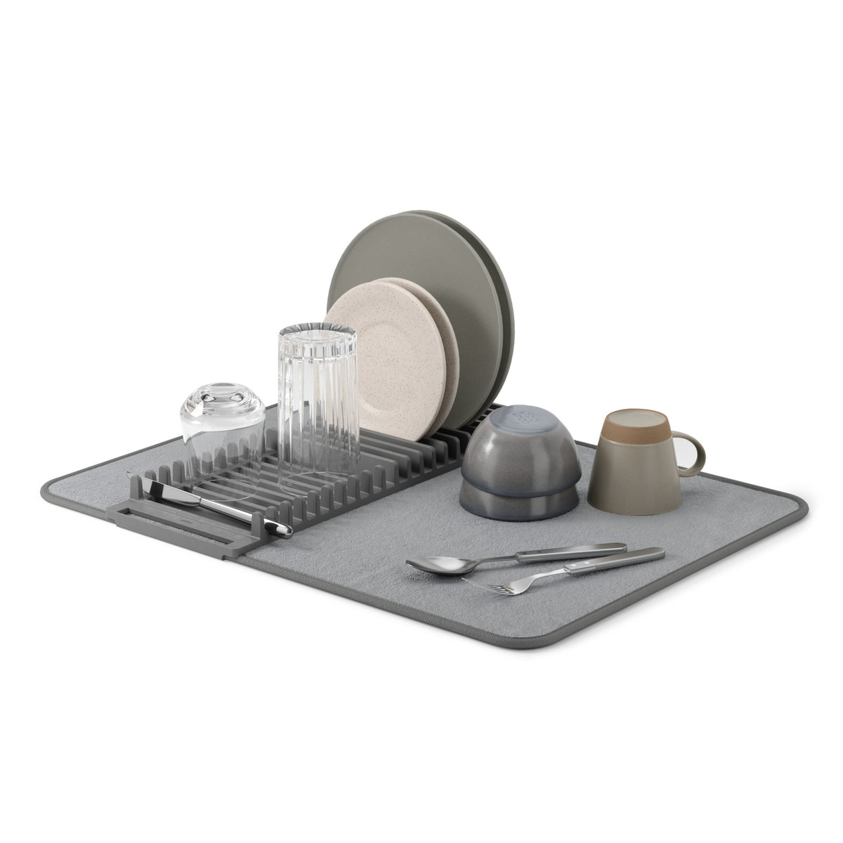 UDry Dish Drying Rack & Mat - The Space-Saving Solution | Umbra