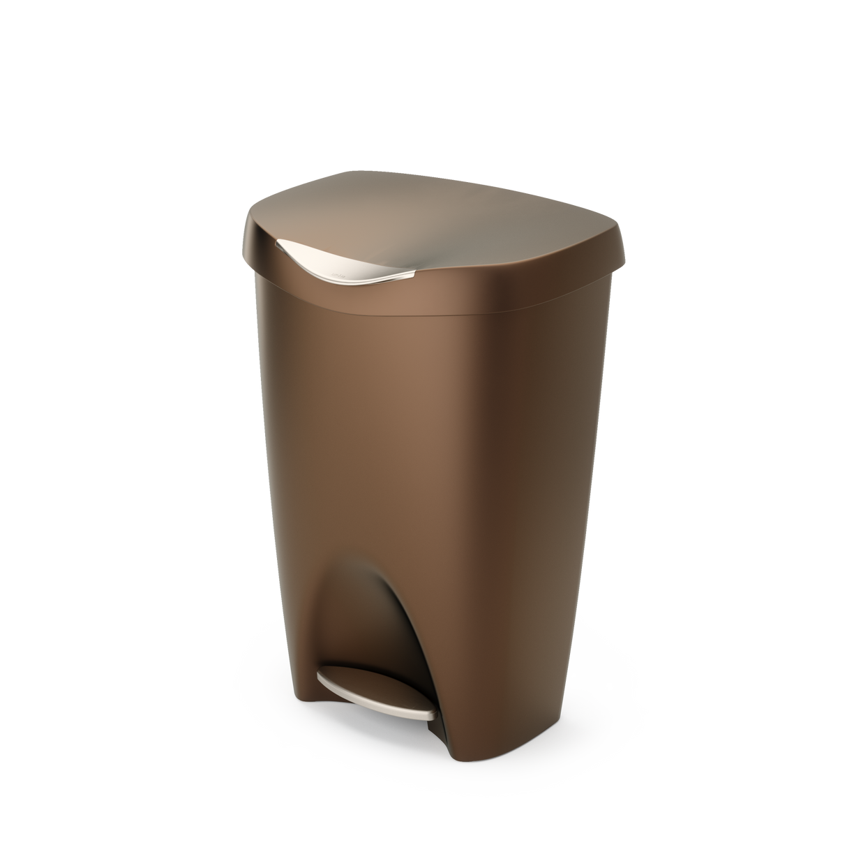 Kitchen Trash Can 13 Gallon Trash Can with Lid-Garbage Can Kitchen, Brown