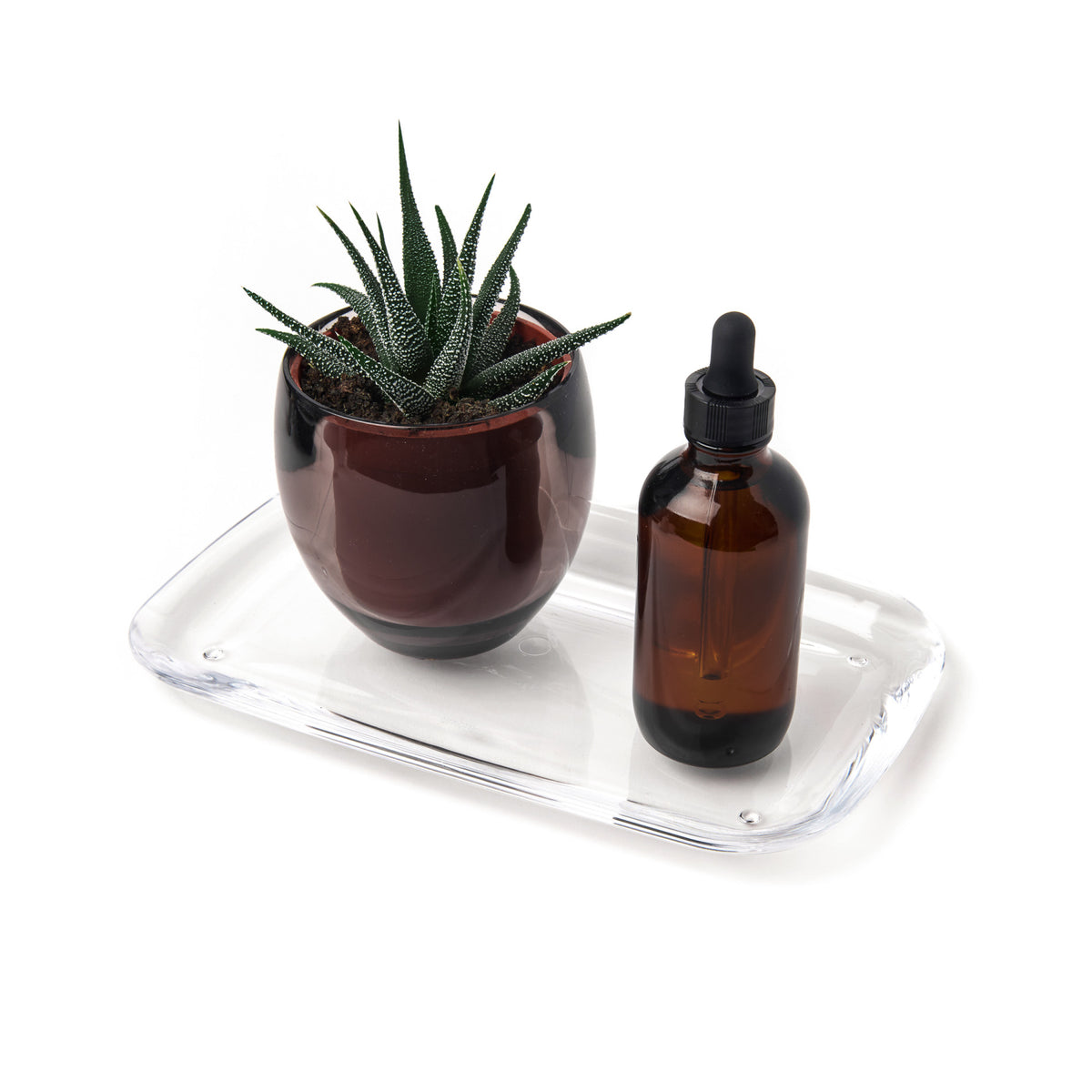 Plateau de vanité en verre Umbra Tesora