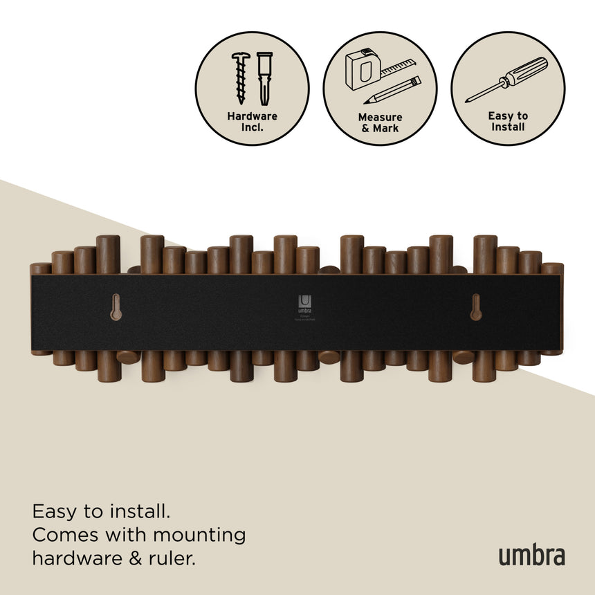Wall Hooks | color: Aged-Walnut