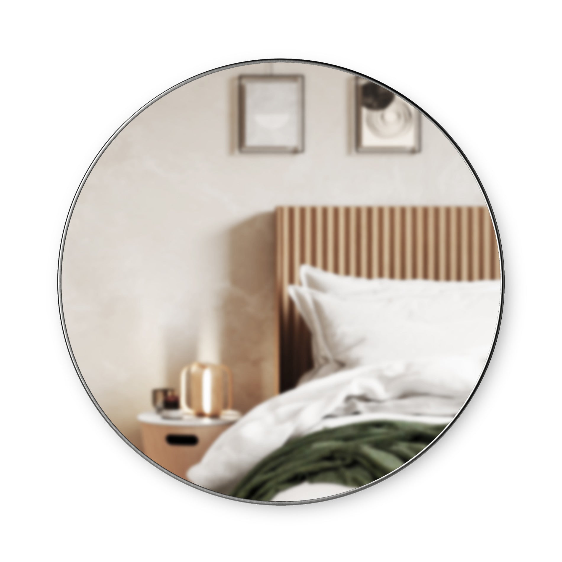 Modern Wall Mirror | Hubba Large Round Circle Mirror by Umbra