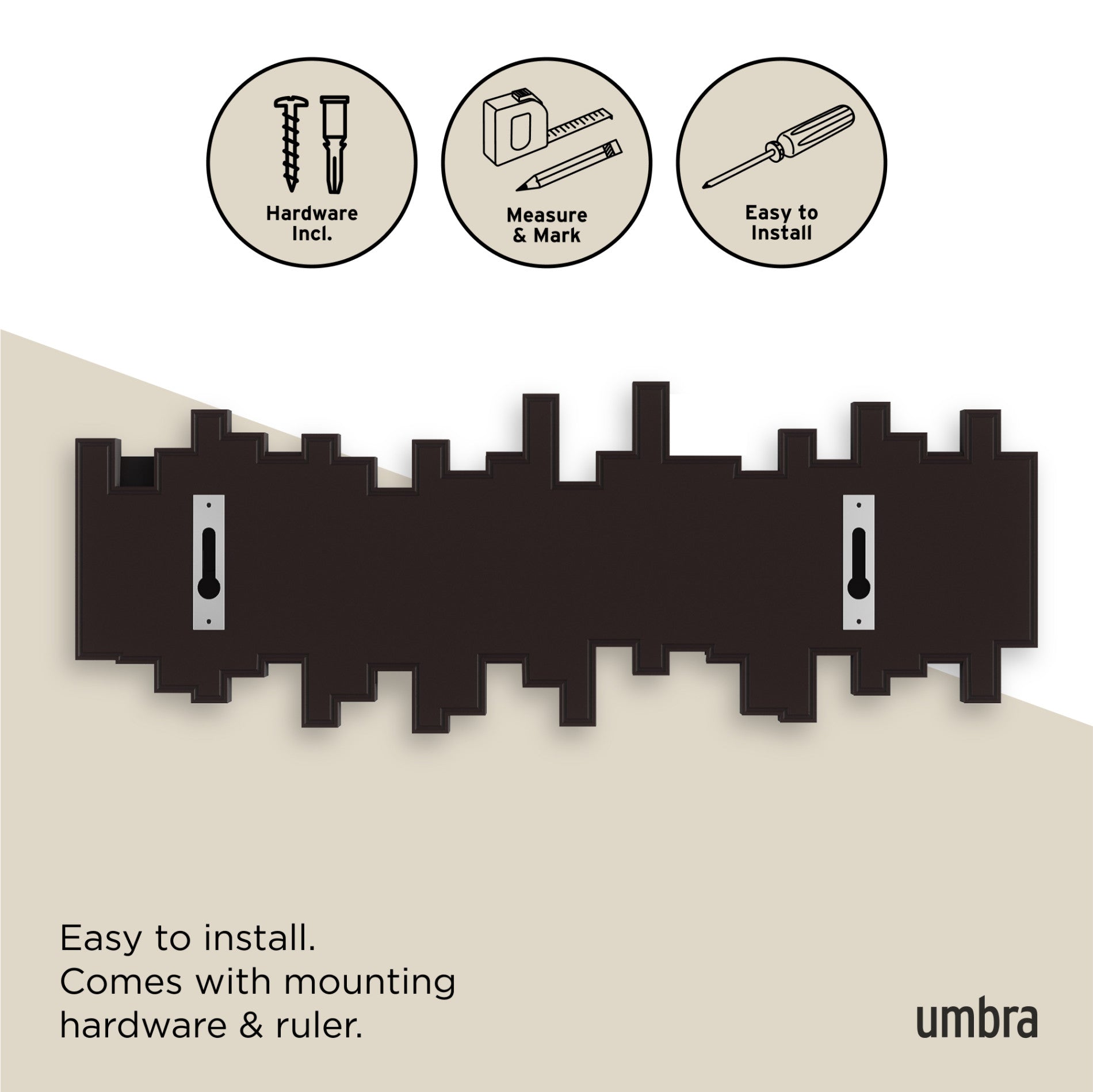 Wall Mounted Coat Rack & Decorative Wall Hooks | Umbra