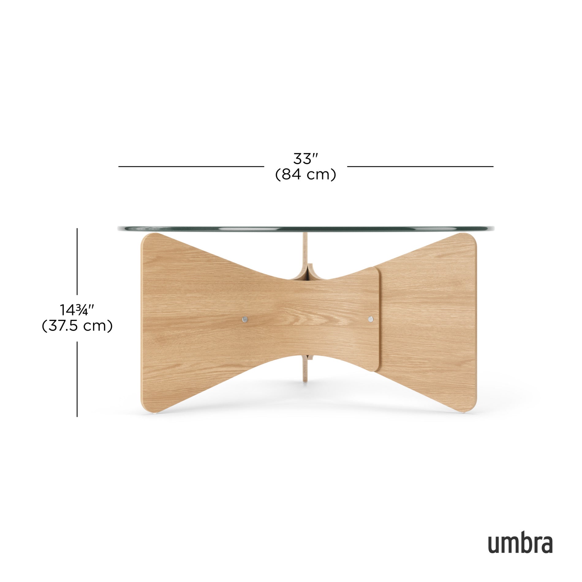 Madera Coffee Table – Modern Glass Coffee Table | Umbra