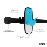 Single Curtain Rods | color: Matte-Black | size: 16-28" (41-71 cm approx) | diameter: 5/8" (1.6cm approx)