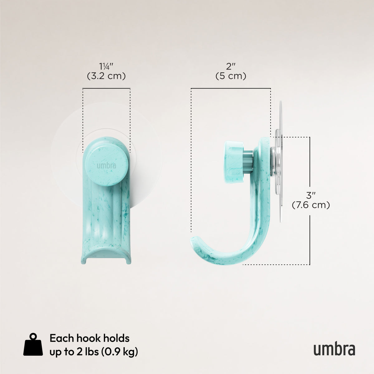 Nami Adhesive Hooks, Set of 3