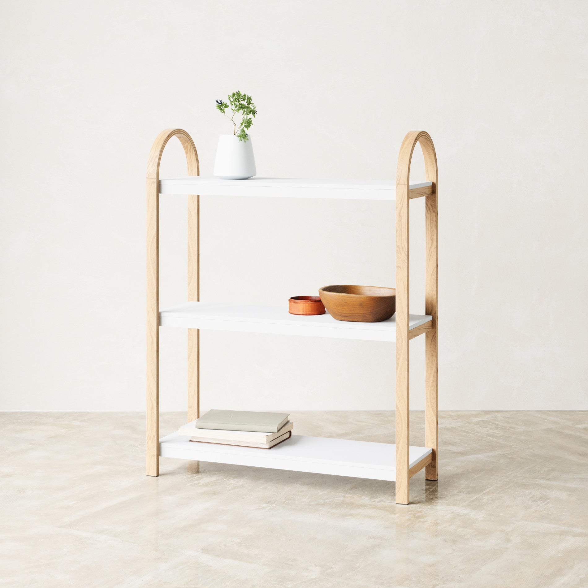 Bellwood Three-Tier Shelf - Modern Freestanding Storage Unit by Umbra