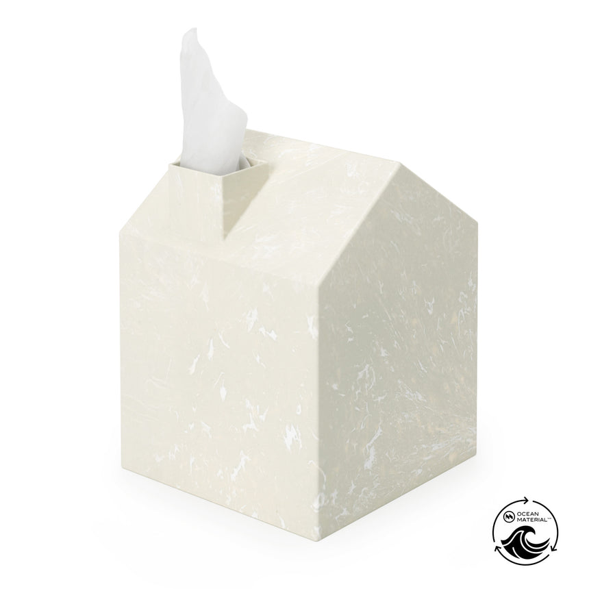 Tissue Box Cover & Trays | color: Ocean Sand