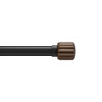 | color: Black-Walnut | size: 42-120" (107-305 cm) | diameter: 1" (2.5 cm)