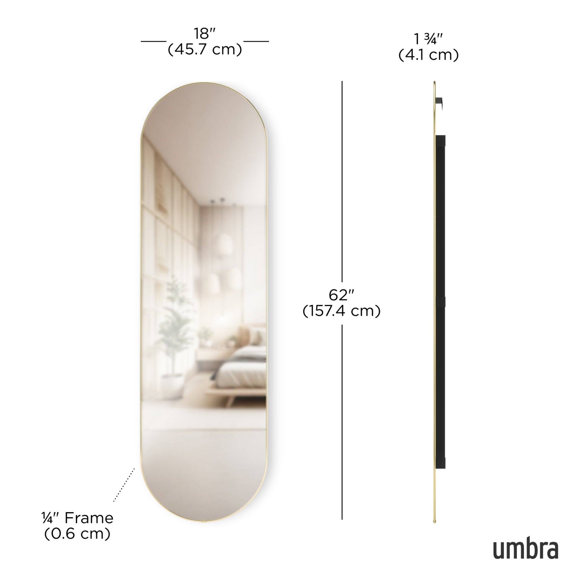 Hubba Pill Mirror 62x18 – Umbra