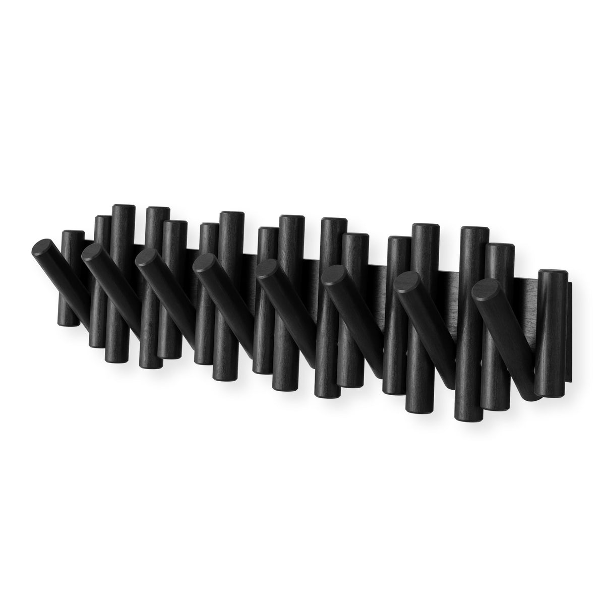 Wall Hooks | color: Black | size: 8-Hook