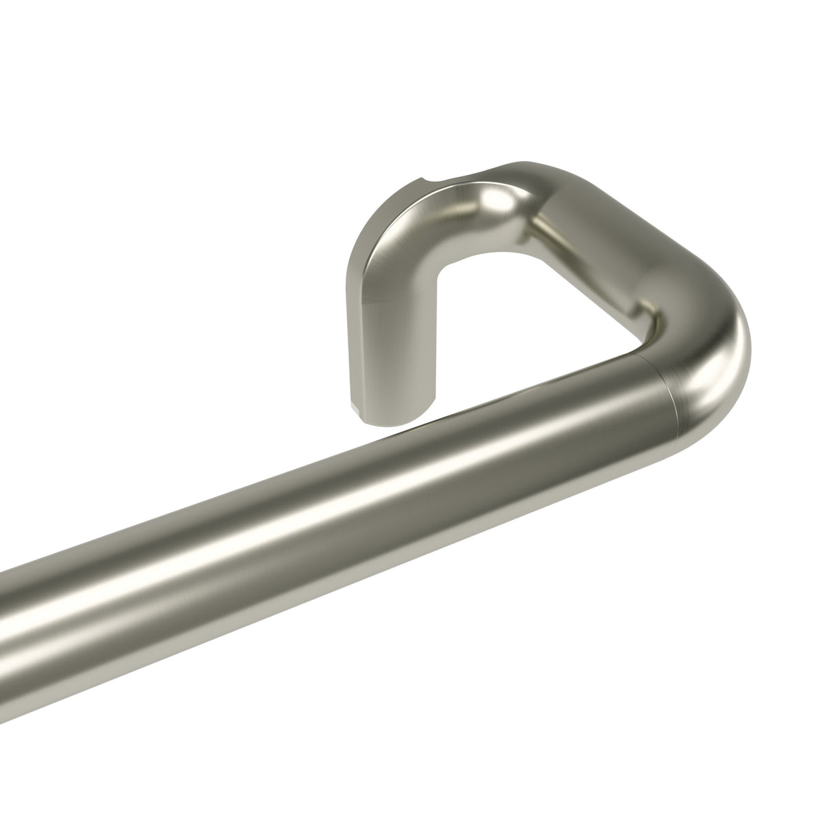 Single Curtain Rods | color: Matte-Nickel | size: 66-144" (168-365 cm) | diameter: 3/4" (1.9 cm)