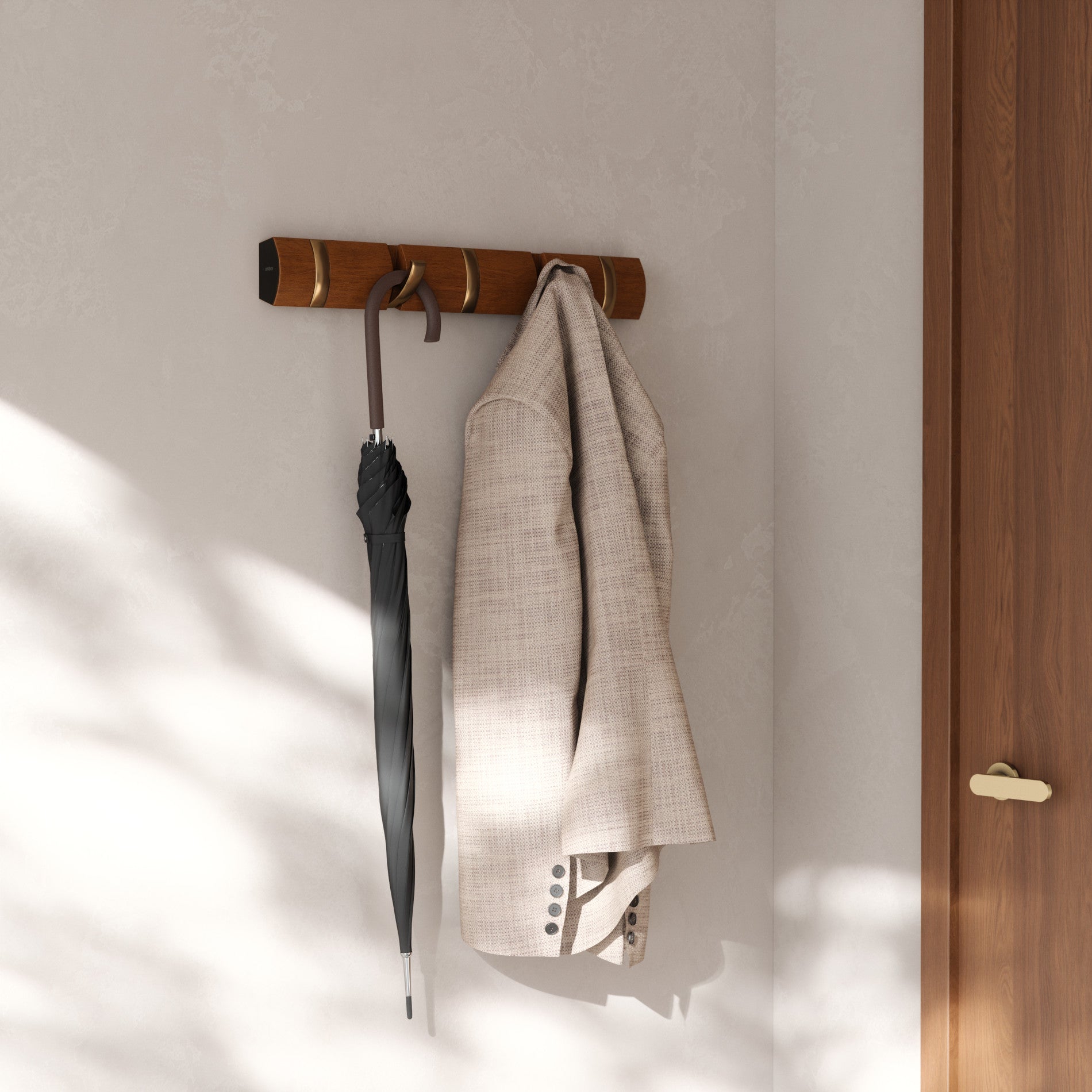 FLIP 5 Wall Mounted Hook - Coat Rack & Wall Hooks | Umbra