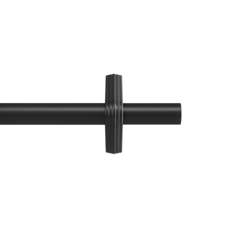 | color: Matte Black | size: 42-120" (107-305 cm) | diameter: 1" (2.5 cm)