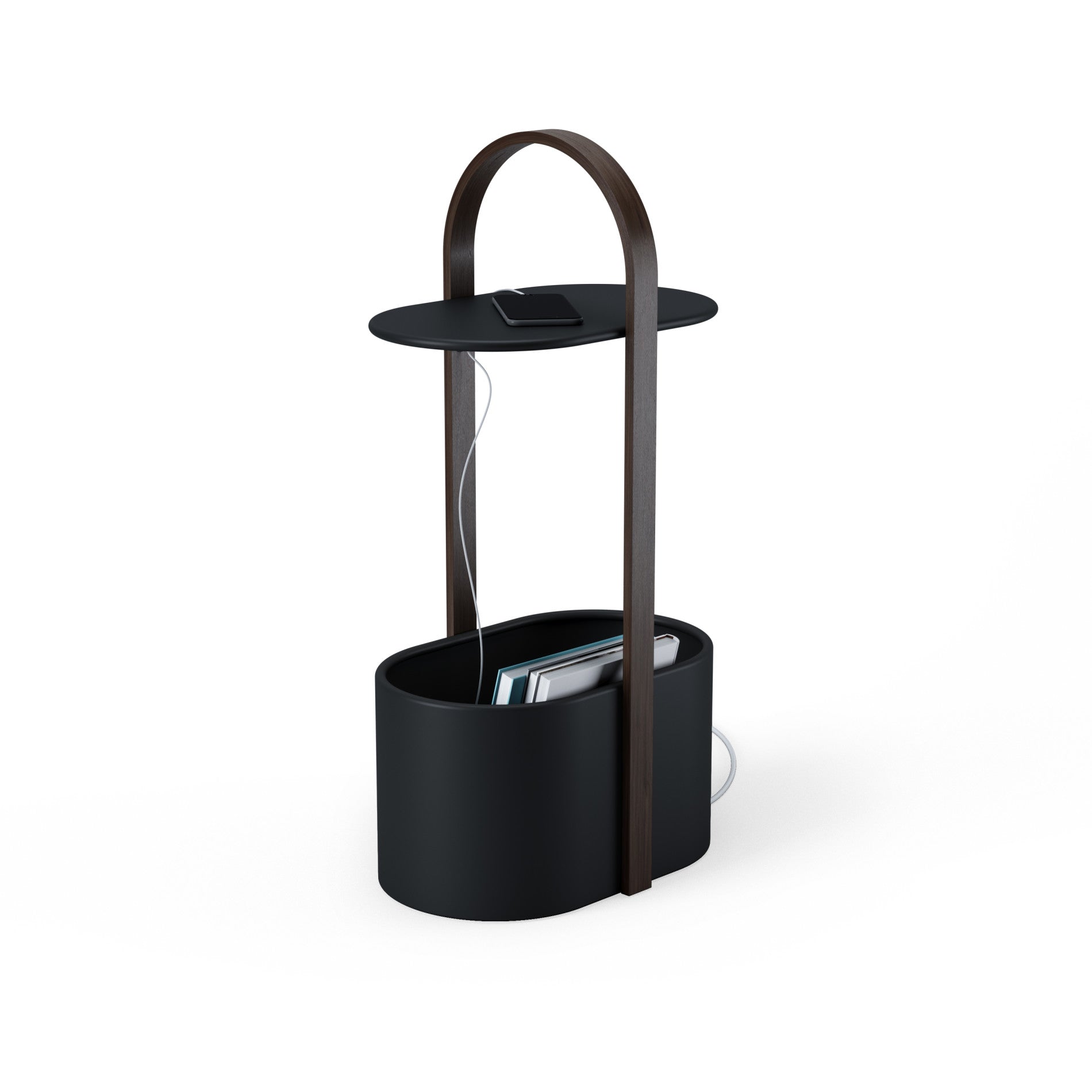 Modern Side Table with Cable Management | Bellwood Storage