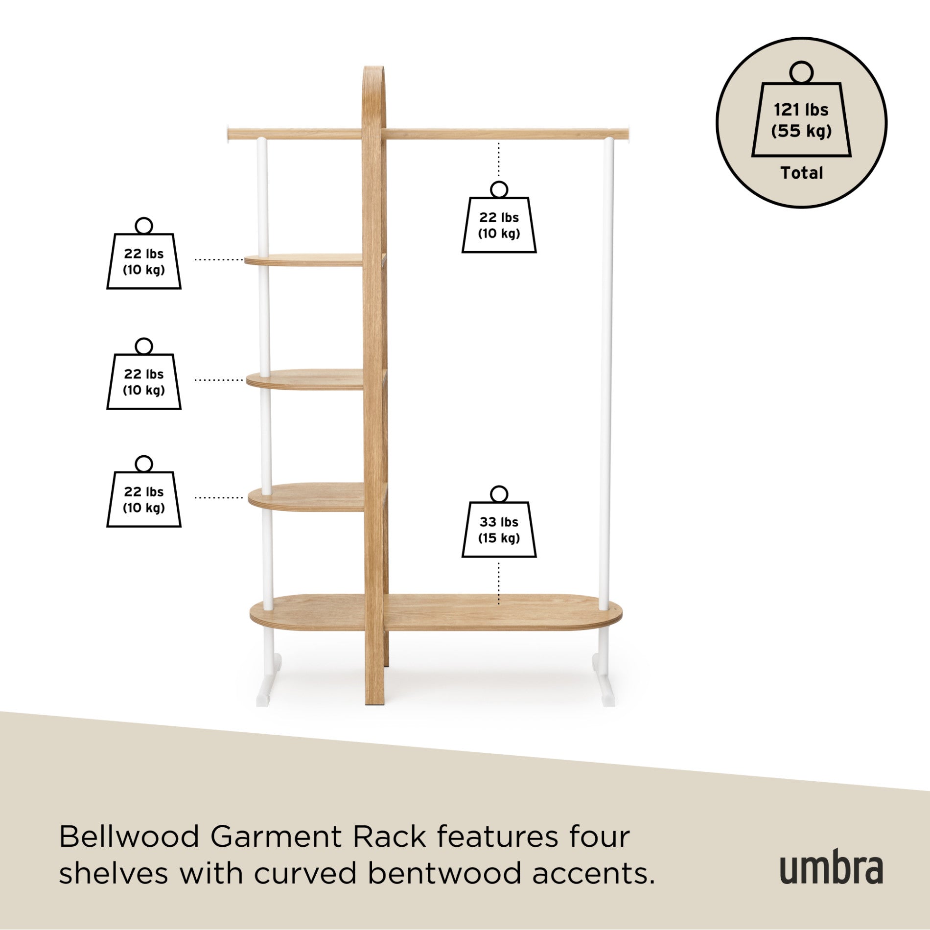 Bellwood Garment Rack | Clothing Storage & Organization | Umbra