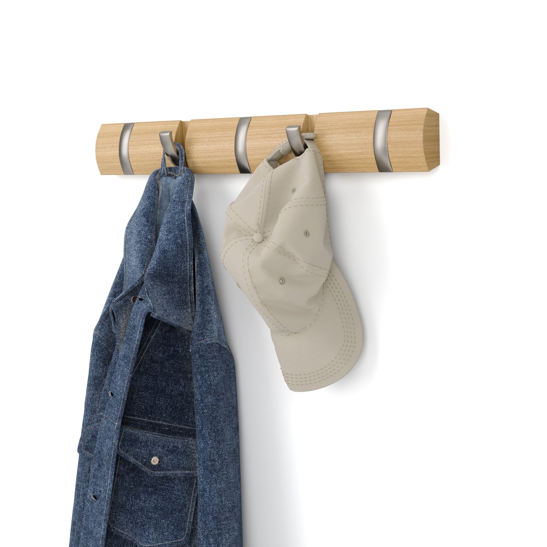 FLIP 5 Wall Mounted Hook - Coat Rack & Wall Hooks | Umbra
