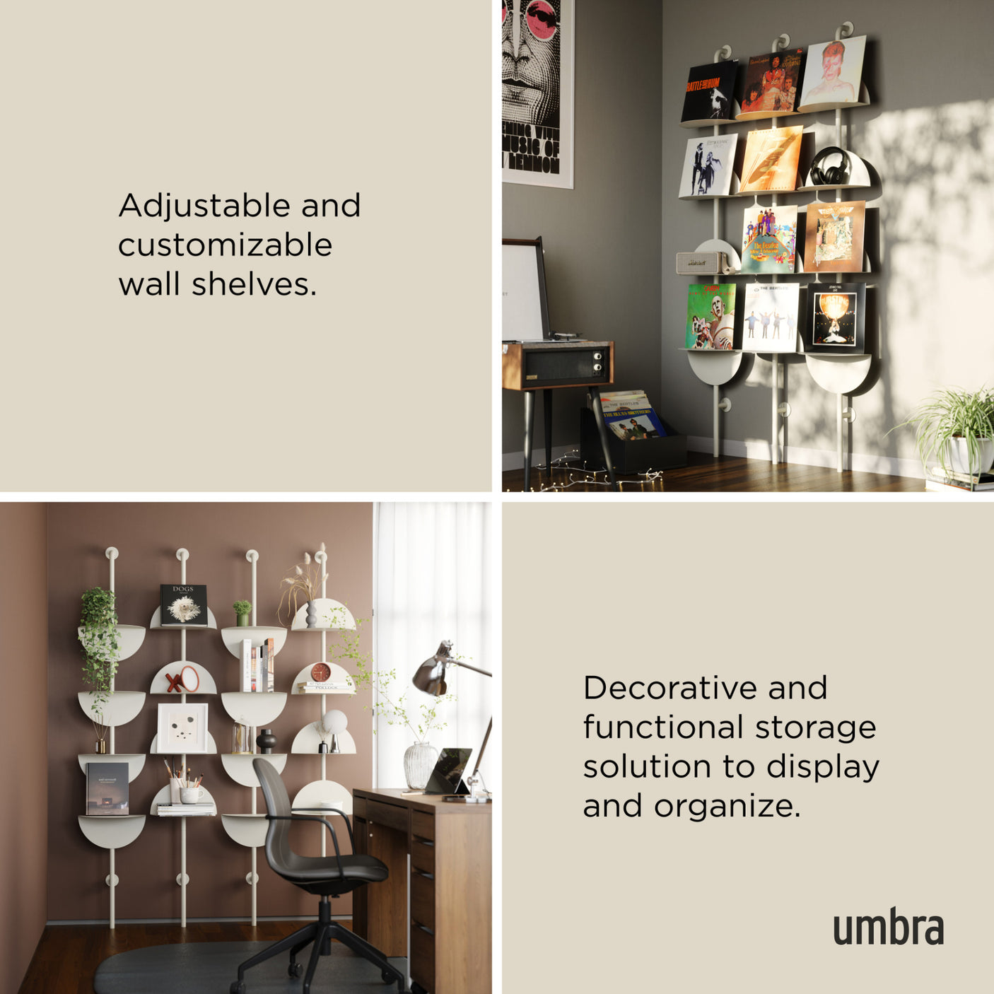 Shelves & Magazine Racks | color: Sand