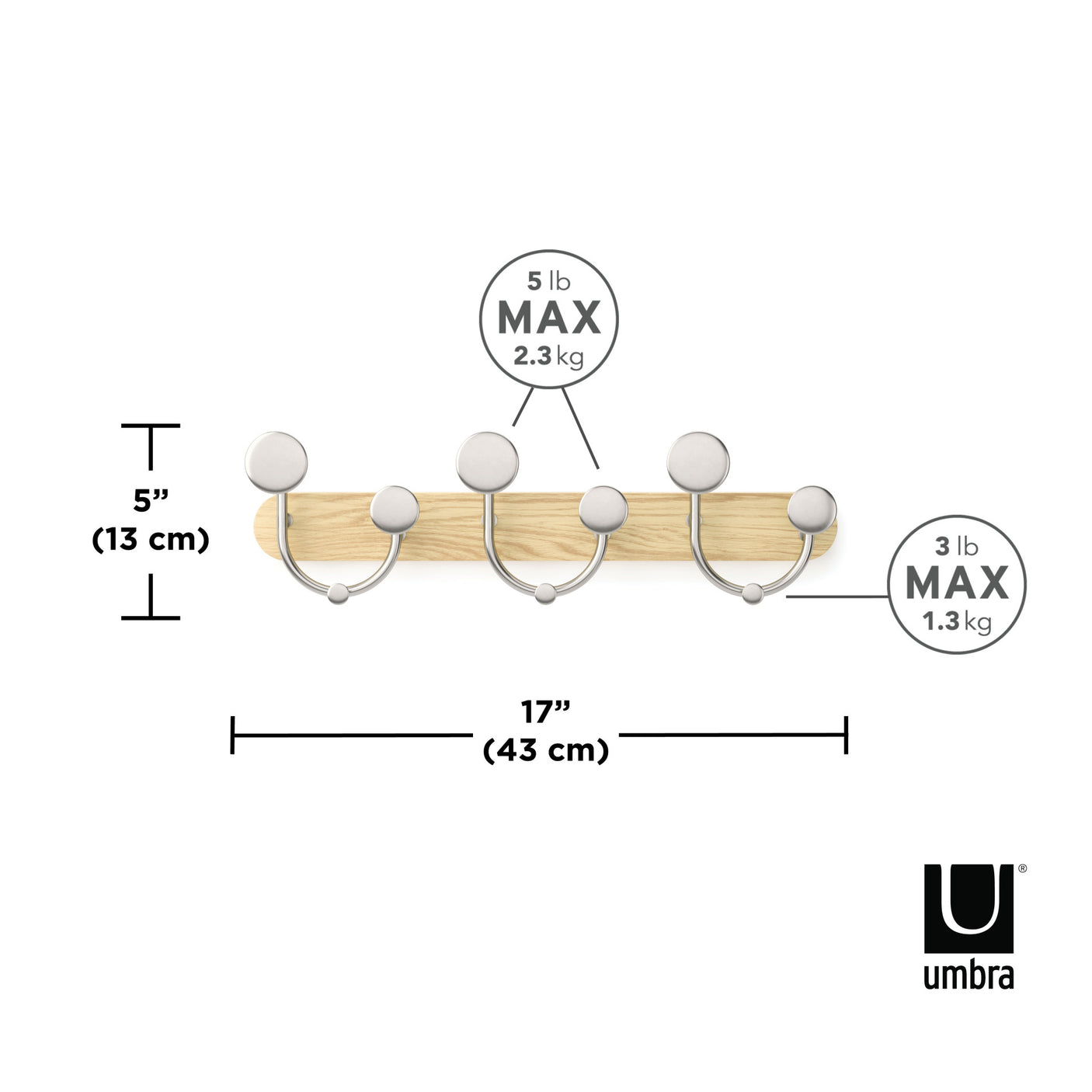 Wall Hooks | color: Natural-Nickel