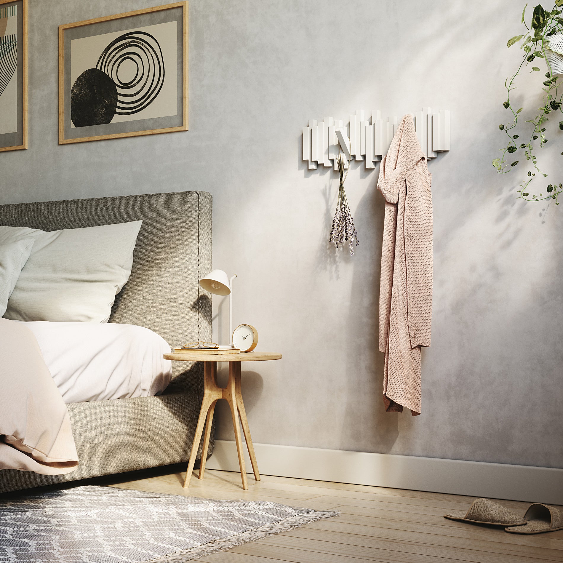Lumen et Umbra コート Wall Mounted Coat Rack & Decorative Wall Hooks | Umbra