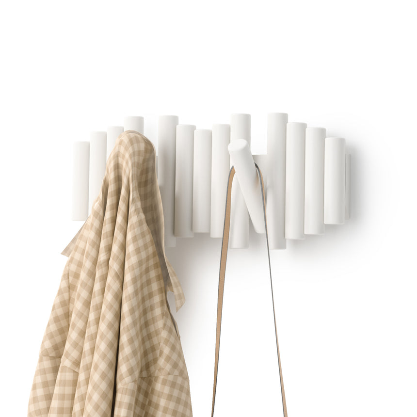 Wall Hooks | color: White | size: 5-Hook