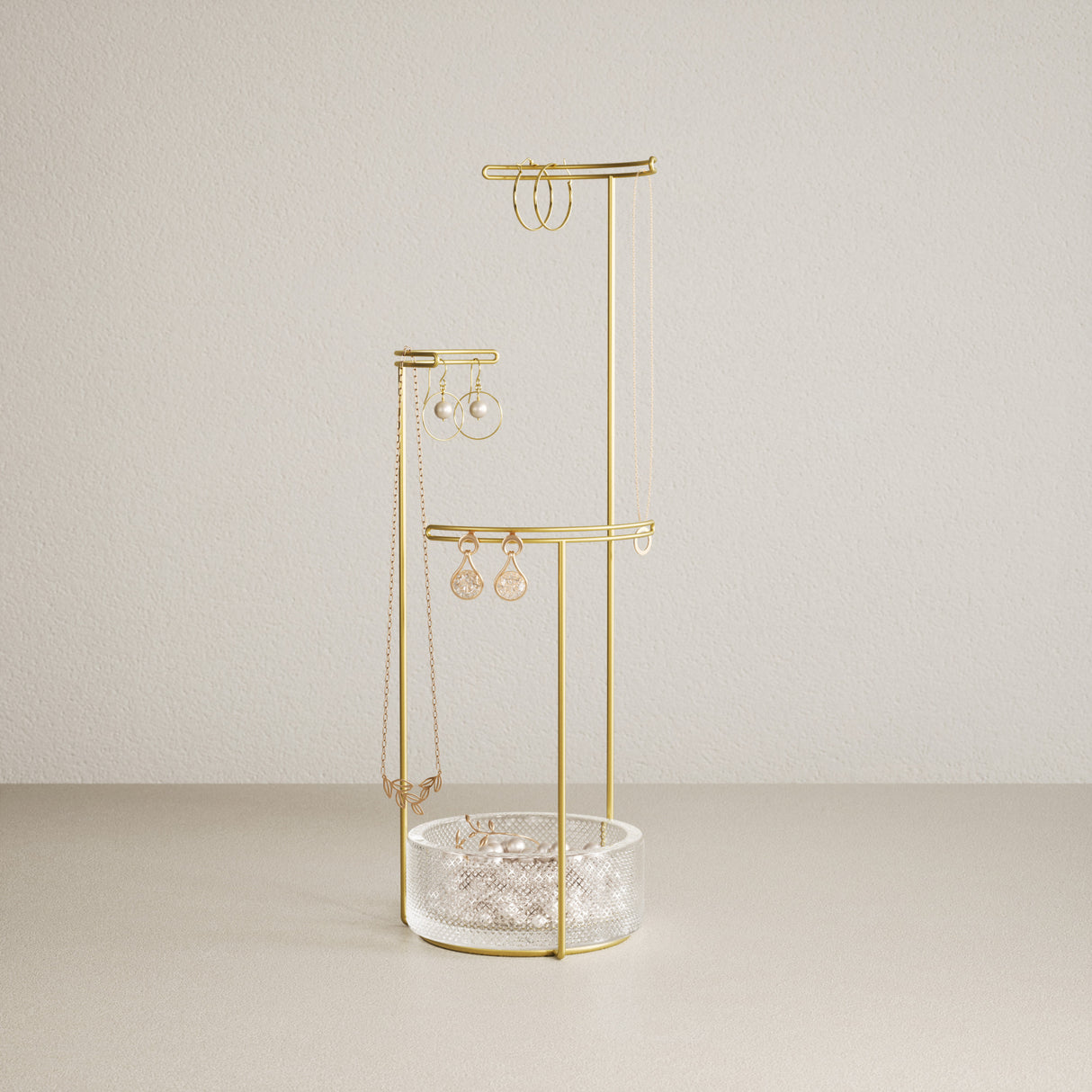 Jewelry Stands | color: Brass