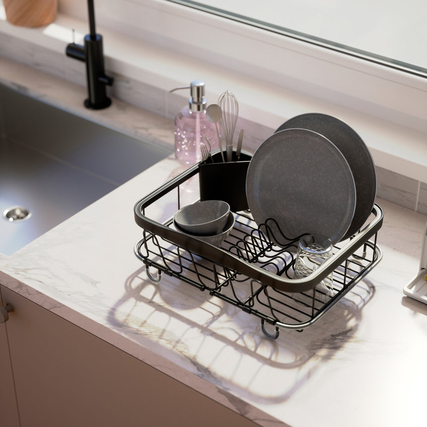 Sinkin Multi-Use Dish Drying Rack Umbra - Main Image