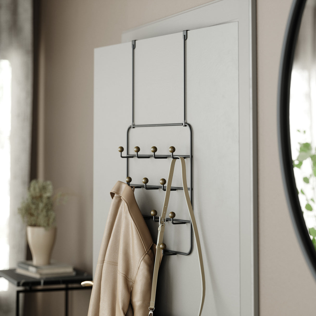 Estique Organizer Umbra Door Hanger Storage And Hooks Estique Over