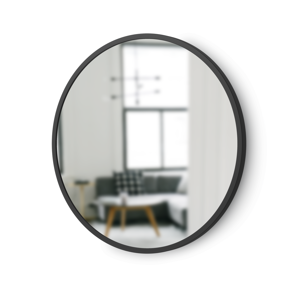 Wall Mirrors | color: Black | size: 18" (46 cm)
