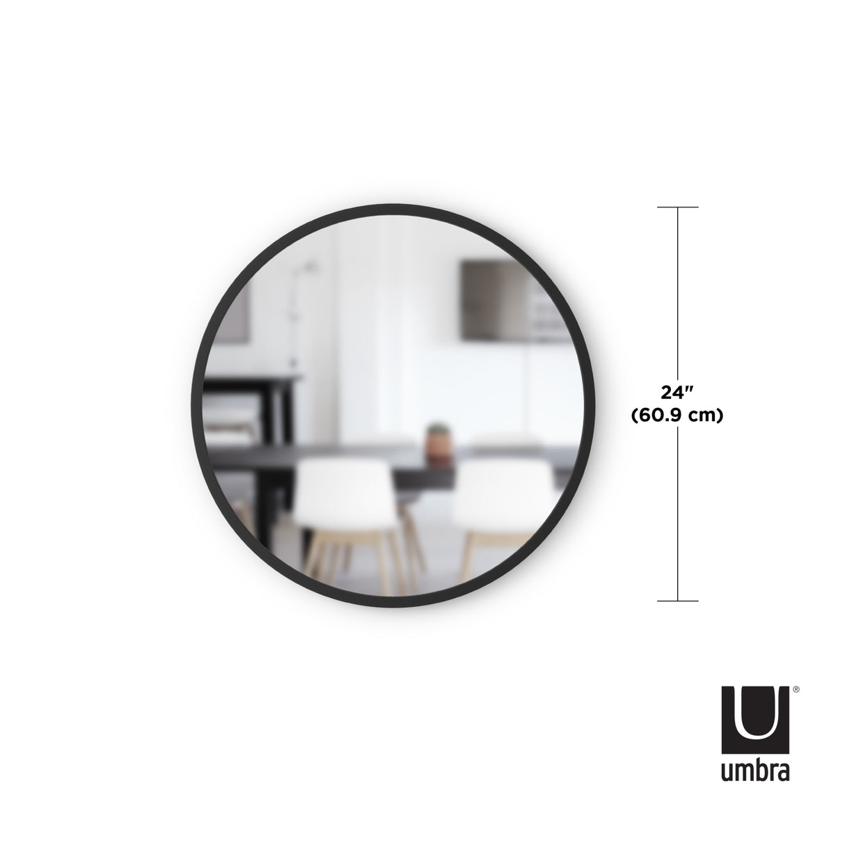 Umbra Hub Mirror 18 - Black