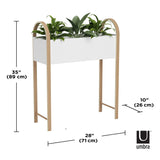 Floor Planters | color: White-Natural