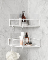 Shower Storage | color: White | size: Set of Two | Hover
