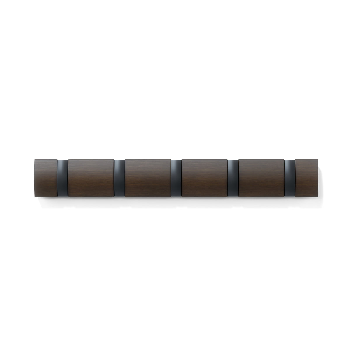 Umbra Flip 5-Hook Wall Rack - Black Walnut