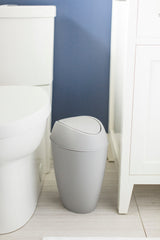 Bathroom Trash Cans | color: Light Grey | Hover