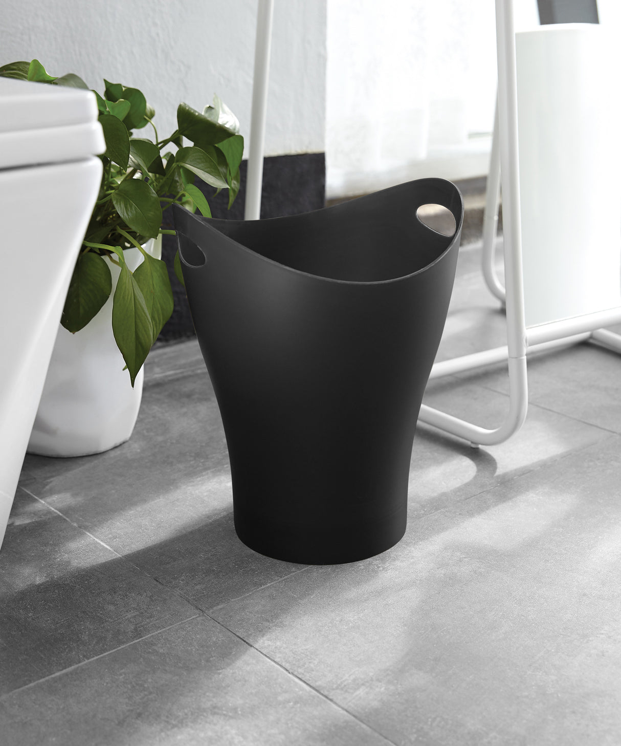 Bathroom Trash Cans | color: Black | Hover